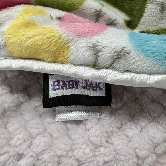 Baby Jak Baby Security Blanket Pink Reversible Birds Lovey - Picture 3 of 3